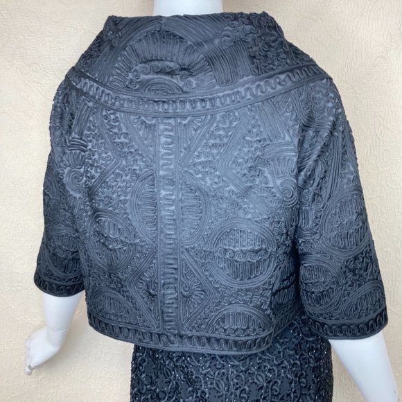 Vintage Evening Jacket Spiegel RARE NWOT Soutache Portrait Collar M - Picture 8 of 14